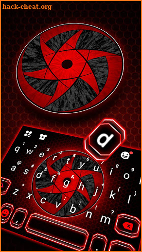 Cool Red Sharingan Keyboard Theme screenshot