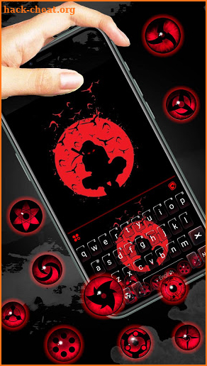 Cool Sharingan Live Keyboard Background screenshot