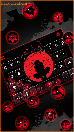 Cool Sharingan Live Keyboard Background screenshot