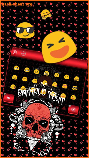 Cool Skull Keyboard Theme screenshot