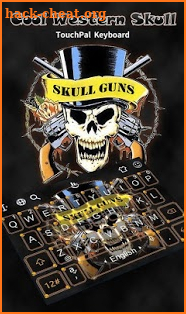 Cool Western Skull Keyboard Theme screenshot