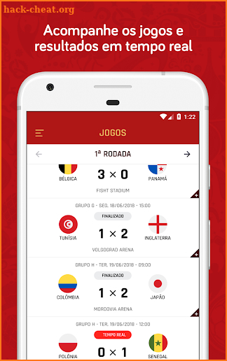 Copa do Mundo Rússia 2018 - Jogos, tabela e mais screenshot