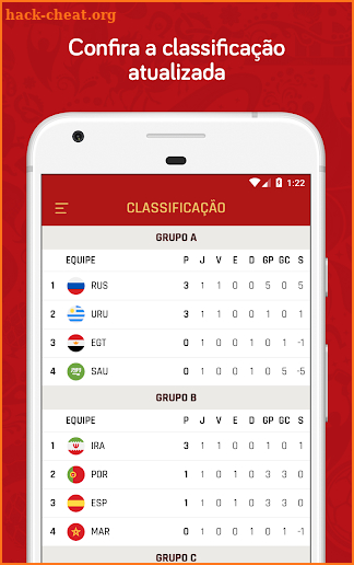 Copa do Mundo Rússia 2018 - Jogos, tabela e mais screenshot