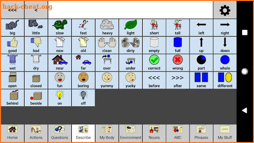 CoreVOICE - AAC core board by Central Speech screenshot