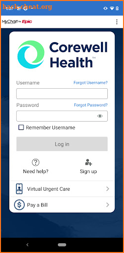 Corewell Health App screenshot