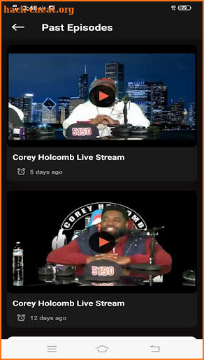 Corey Holcomb 5150 Show screenshot