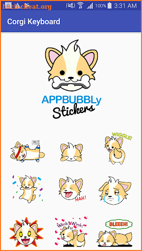 Corgi Mixed Animated Keyboard Stickers for Gboard screenshot