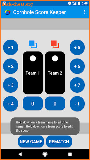 Cornhole Score Keeper screenshot