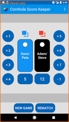 Cornhole Score Keeper screenshot