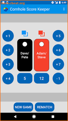 Cornhole Score Keeper screenshot