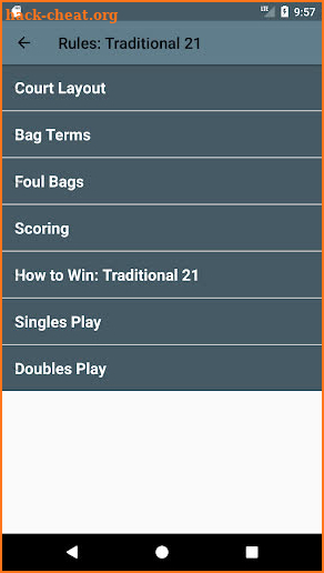 Cornhole Score Tracker screenshot