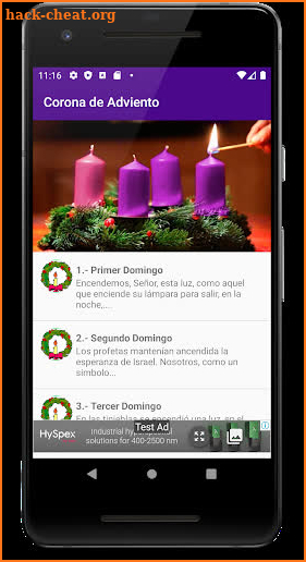 Corona de Adviento screenshot