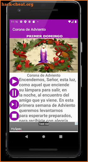 Corona de Adviento screenshot