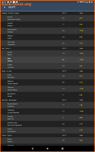 Correct Score Fixed Matches Ht screenshot