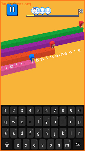 Correr Palabras -Juego de carreras de mecanografía screenshot
