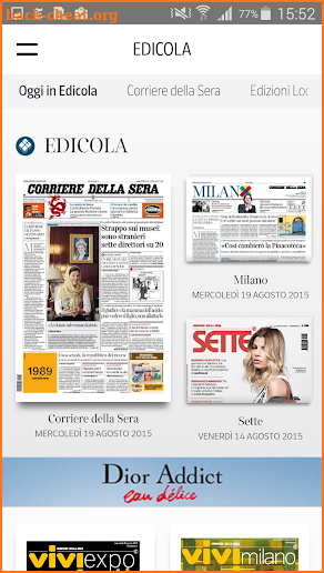 Corriere della Sera DE screenshot