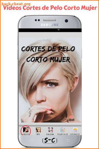 Cortes de Pelo Corto Mujer screenshot