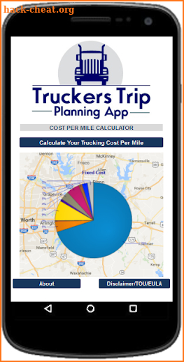 Cost Per Mile Calculator App screenshot