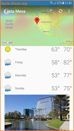 Costa Mesa, CA - weather and more screenshot