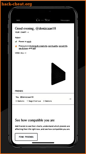Co–Star Personalized Astrology Assistant screenshot