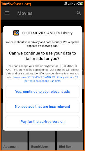 COTO MOVIES 2019 and TV Library screenshot