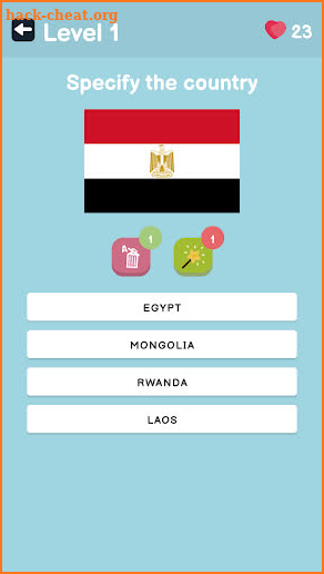 Countries and capitals: flags screenshot