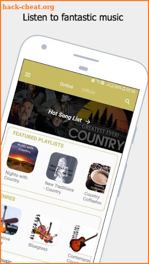 Country Music : Best Song Online & Offline screenshot