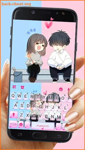 Couple First Love Keyboard Theme screenshot