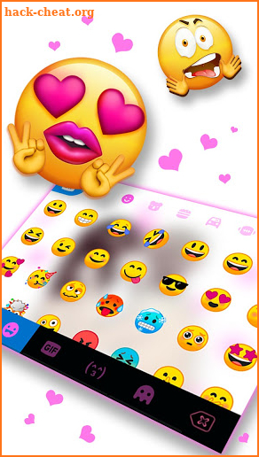 Couple Kiss Love Keyboard Background screenshot