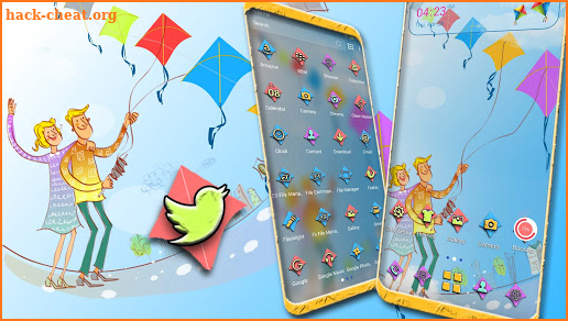 Couple Kite Launcher Theme screenshot