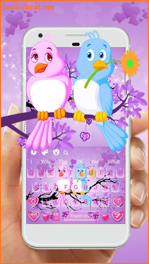 couple love keyboard theme screenshot