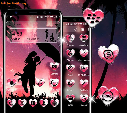 Couple Love Launcher Theme screenshot