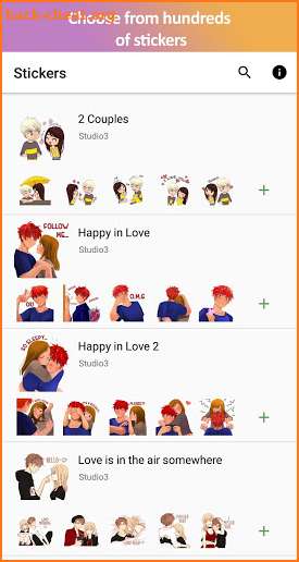 Couples Stickers - Studio3 - WAStickerApps screenshot