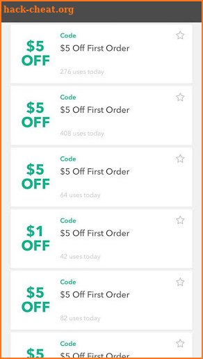 Coupon Code for Uber Eats Food Delivery tips screenshot