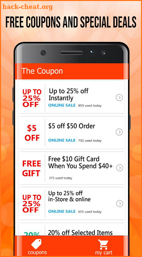 Coupon for Hobby Lobby screenshot