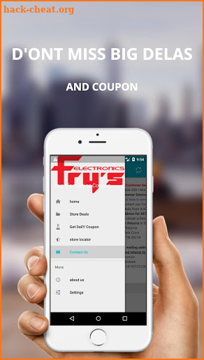 Coupon frys electronics screenshot