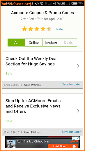 Coupons For Ac Moore screenshot