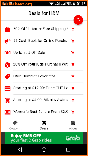 Coupons for H&M screenshot