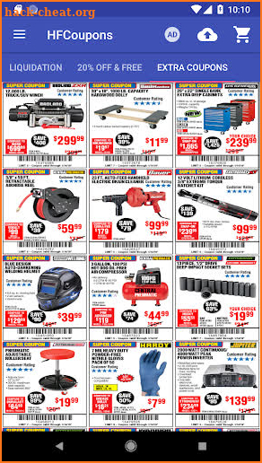 Coupons for Harbor Freight Tools screenshot