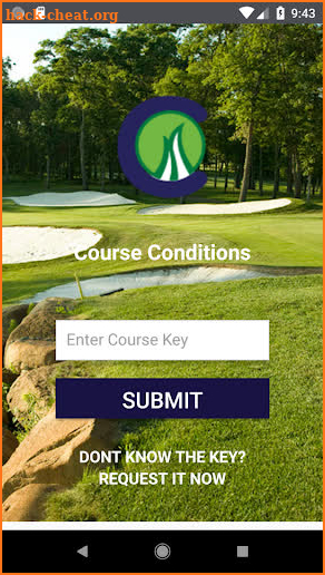 Course Conditions screenshot