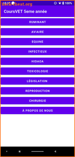 CoursVet5eme update screenshot