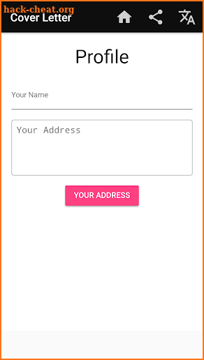 Cover Letter Maker for Resume CV Templates app screenshot