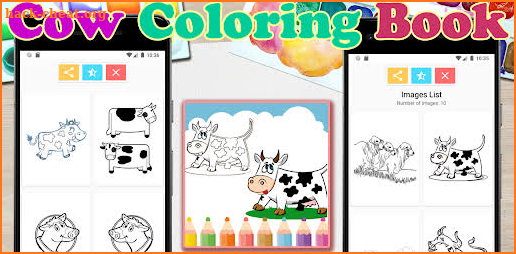 Cow Coloring Book screenshot