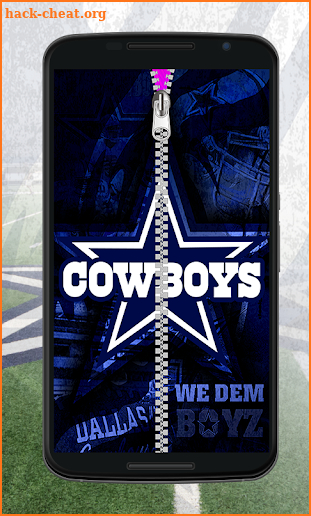 Cowboys Zipper Lock Screen screenshot