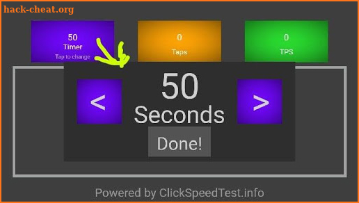 CPS Click Speed Test screenshot