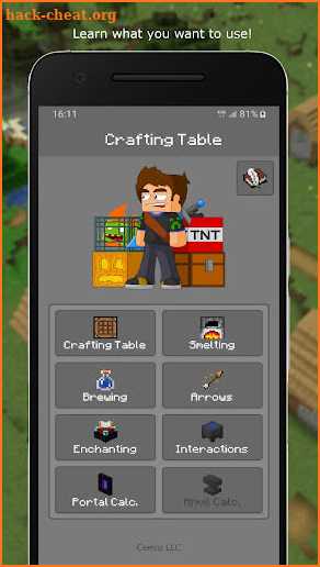 Crafting Table for Minecraft | No Ads screenshot