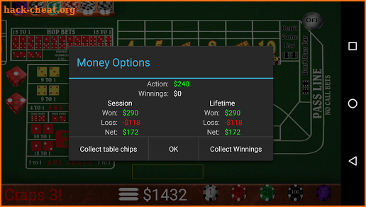 Craps Trainer Free screenshot