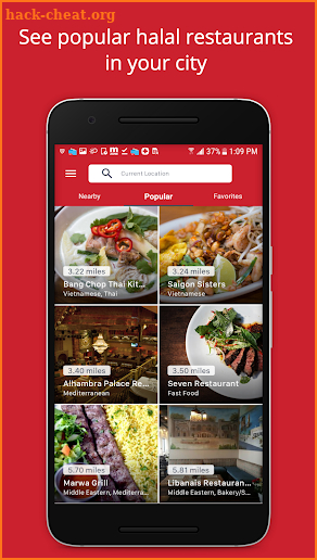 Crave Halal: Zabihah halal food screenshot