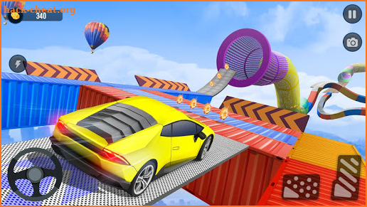 Crazy Car driving Stunts: Sky Tracks screenshot