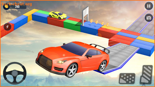 Crazy Car driving Stunts: Sky Tracks screenshot